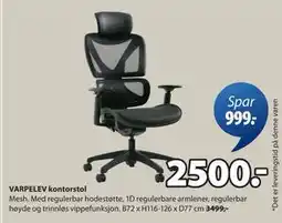JYSK VARPELEV kontorstol tilbud