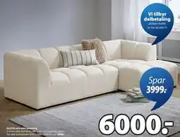 JYSK ALLESE sofa med sjeselong tilbud