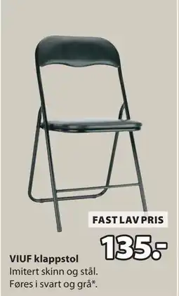 JYSK VIUF klappstol tilbud