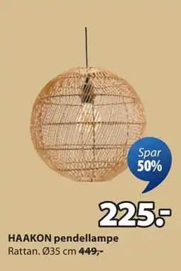 JYSK HAAKON pendellampe tilbud