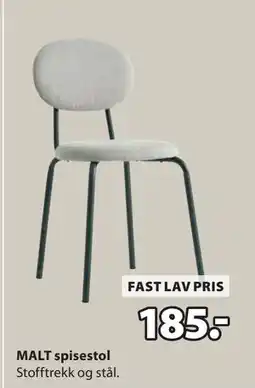 JYSK MALT spisestol tilbud