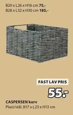 JYSK CASPERSEN kurv tilbud