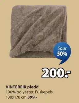 JYSK VINTEREIK pledd tilbud