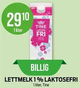 Kiwi LETTMELK 1 % LAKTOSEFRI tilbud