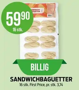 Kiwi SANDWICHBAGUETTER tilbud