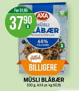 Kiwi MÜSLI BLÅBÆR tilbud