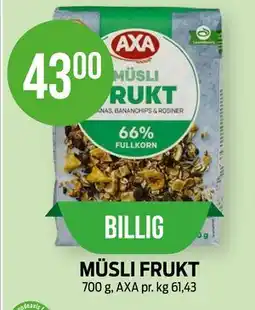 Kiwi MÜSLI FRUKT tilbud