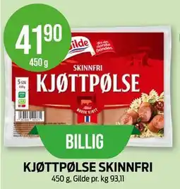 Kiwi KJØTTPØLSE SKINNFRI tilbud