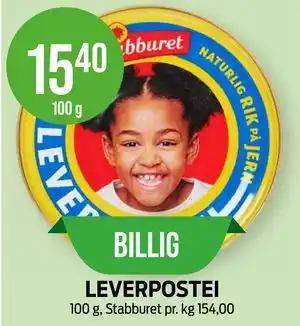 Kiwi LEVERPOSTEI tilbud