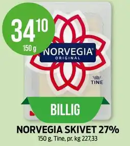 Kiwi NORVEGIA SKIVET 27% tilbud