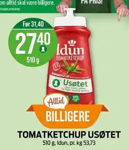 Kiwi TOMATKETCHUP USØTET tilbud