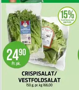 Kiwi CRISPISALAT/ VESTFOLDSALAT tilbud