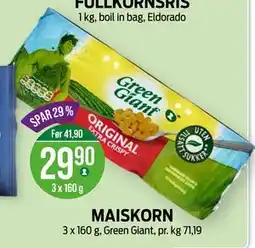 Kiwi MAISKORN tilbud