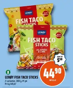 Coop Obs LERØY FISH TACO STICKS tilbud