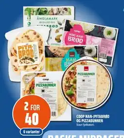 Coop Obs COOP NAN-/PITABRØD OG PIZZABUNNER tilbud