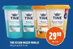 Coop Obs TINE KESAM MAGER VANILJE tilbud