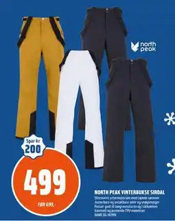 Coop Obs NORTH PEAK VINTERBUKSE SIRDAL tilbud