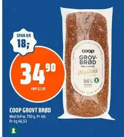Coop Obs COOP GROVT BRØD tilbud
