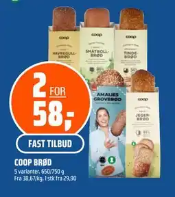 Coop Obs COOP BRØD tilbud