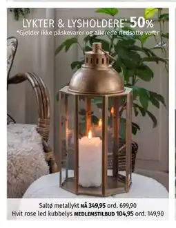 Nille LYKTER & LYSHOLDERE tilbud