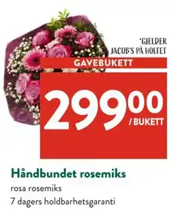 Jacobs Håndbundet rosemiks tilbud