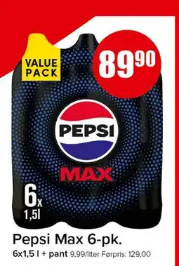 Spar Pepsi Max 6-pk tilbud