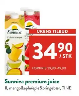 Jacobs Sunniva premium juice tilbud