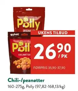 Jacobs Chili-/peanøtter tilbud