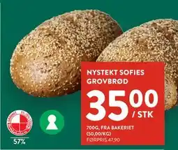 Jacobs NYSTEKT SOFIES GROVBRØD tilbud