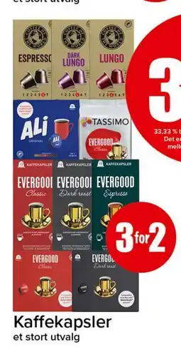Spar Kaffekapsler tilbud