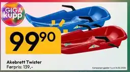 Gigaboks Akebrett Twister tilbud