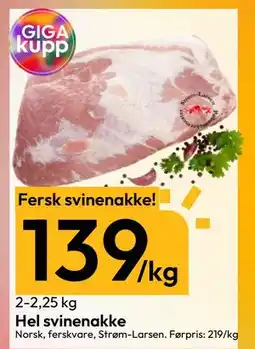 Gigaboks Hel svinenakke tilbud