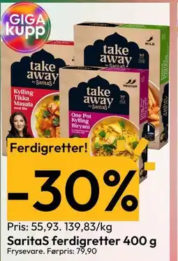 Gigaboks SaritaS ferdigretter 400 g tilbud
