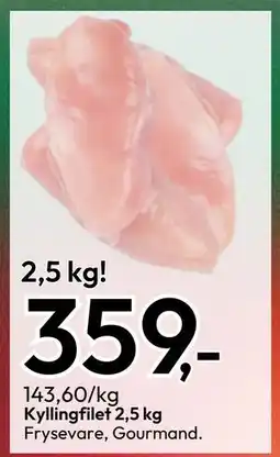 Gigaboks Kyllingfilet 2,5 kg tilbud