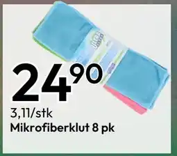 Gigaboks Mikrofiberklut 8 pk tilbud