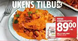 Meny FERSKE SVINEKOTELETTER tilbud