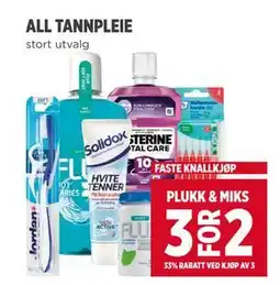 Meny ALL TANNPLEIE tilbud