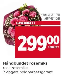 Meny Håndbundet rosemiks tilbud