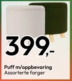 Gigaboks Puff m/oppbevaring tilbud