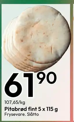 Gigaboks Pitabrød fint 5 x 115 g tilbud