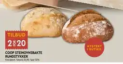 Coop Mega COOP STEINOVNSBAKTE RUNDSTYKKER tilbud