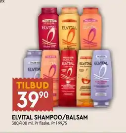 Coop Mega ELVITAL SHAMPOO/BALSAM tilbud
