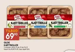 Coop Mega GILDE KJØTTBOLLER tilbud