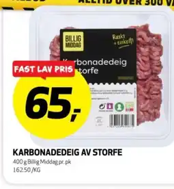 Bunnpris Karbonadedeig av storfe tilbud