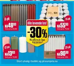 Europris Alle levende lys! tilbud