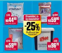 Europris Strømiddel, is- og snøsmelter! tilbud