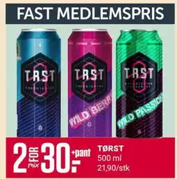 Europris TØRST, Medlemspris tilbud