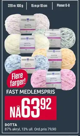 Europris DOTTA, Medlemspris tilbud