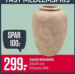 Europris VASE/KRUKKE, Medlemspris tilbud