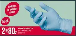 Europris NITRIL HANSKER, Medlemspris tilbud